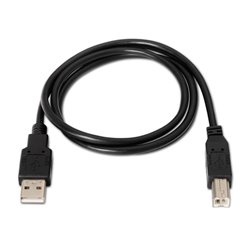 AISENS A101-0005 cable USB 1 m USB 2.0 USB A USB B Negro