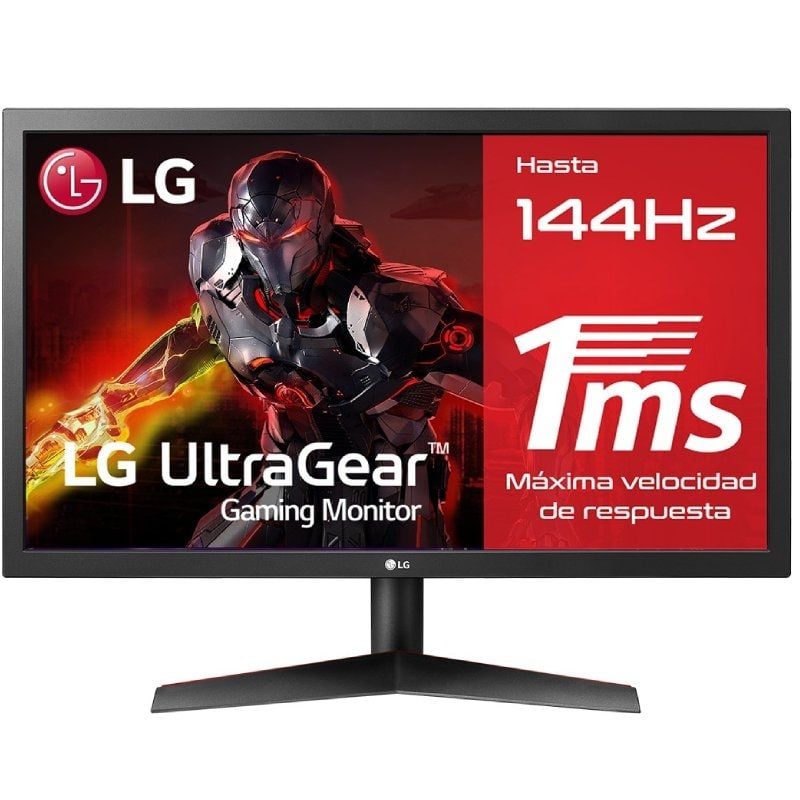 Monitor Gaming LG UltraGear 24GN53A-B 23.5'/ Full HD/ 1ms/ 144Hz/ TN/ Negro