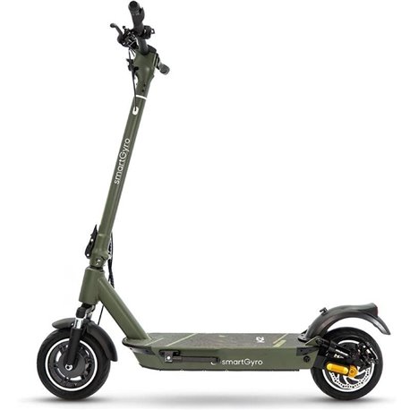 Patinete Eléctrico SmartGyro K2 Army/ Motor 800W/ Ruedas 10'/ 25km/h /Autonomía 45km/ Verde