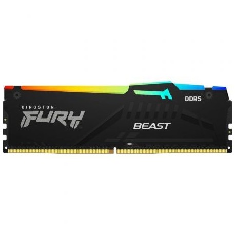 Memoria RAM Kingston FURY Beast RGB 32GB/ DDR5/ 6000MHz/ 1.4V/ CL30/ DIMM1