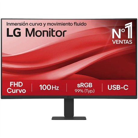 Monitor Curvo LG 27U421A-B 27'/ Full HD/ Negro