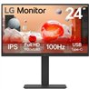 Monitor Profesional LG 24BA650-B 23.8'/ Full HD/ Multimedia/ Negro
