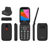 Teléfono Móvil Qubo X-340CB 4G para Personas Mayores/ Negro