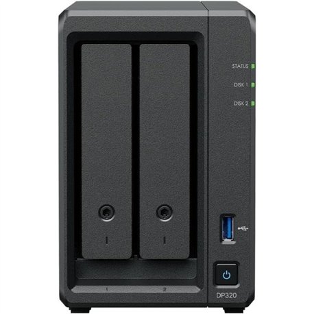 NAS Synology ActiveProtect DP320/ 2 Bahías 3.5'- 2.5'/ 8GB DDR4/ 16TB/ Formato Torre
