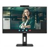 Monitor Profesional AOC 24P3QW 23.8'/ Full HD/ Webcam/ Multimedia/ Regulable en altura/ Negro