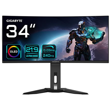 MONITOR GAMING GIGABYTE MO34WQC2 34" 3440X1440 VA 2K